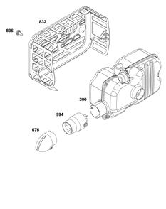 Exhaust Group Diagram and Parts List for 125P02-0021-H5 100000 - 19Z999 Briggs and Stratton Engine